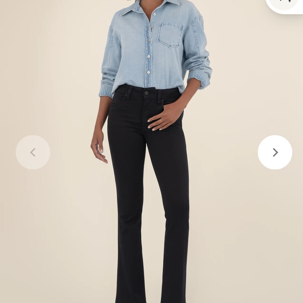 Kut from the Kloth Natalie Midrise Black Jeans